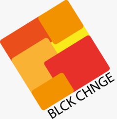 Logo van stichting BlockChange.EU, genomineerd voor de Computable Awards.