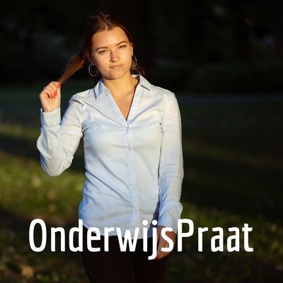 Coverfoto van OnderwijPraat met een foto van de maakster: een jonge vrouw.