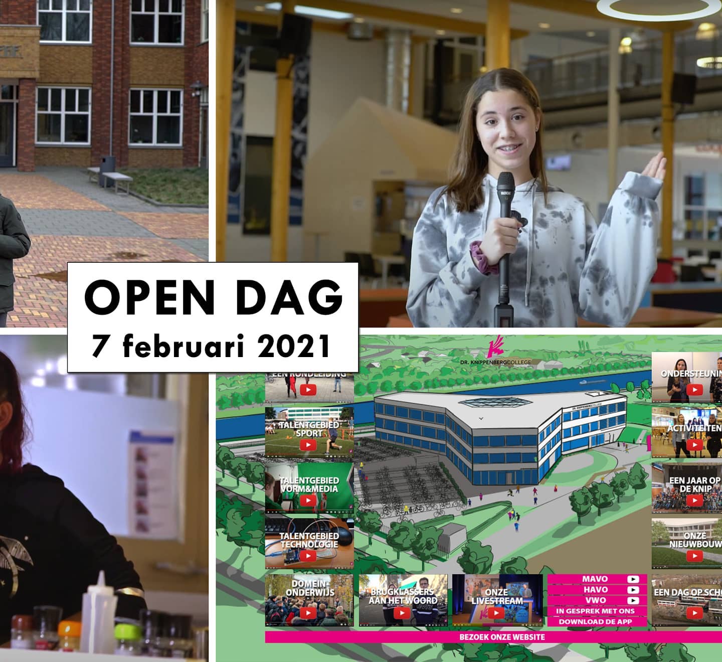 Kom op www.kniplive.nl naar onze digitale open dag! #Knip #onderwijs