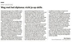 Artikel: Weg met het diploma, richt je op skills.